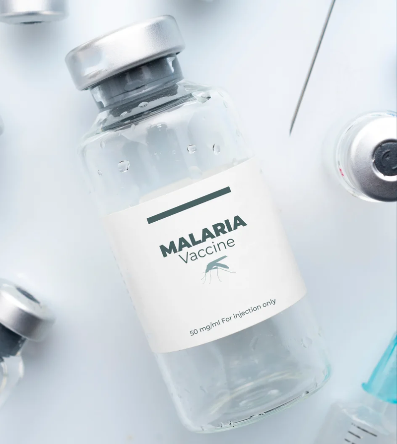 malaria vaccine vial image